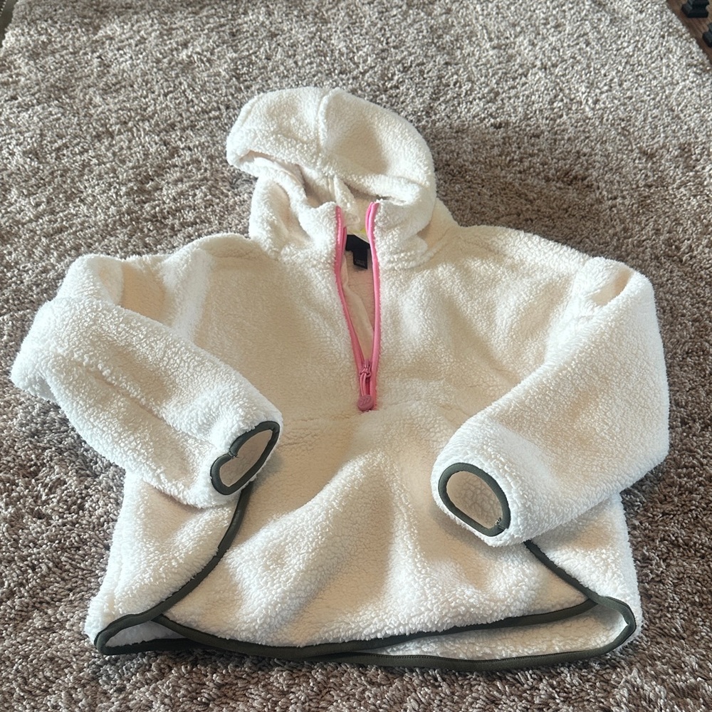 Sherpa 1/4 zip fleece pullover NWT size 10/12